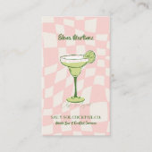 Mixologist Branding | Cocktail-Inspired Mobile Bar Visitenkarte (Vorderseite)