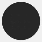 Mixologist Funny Runder Aufkleber (Vorderseite)