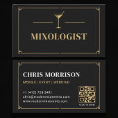 Mixologist QR Code Professional Visitenkarte