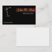 Mixology Barkeeper Business Cards Visitenkarte (Vorne/Hinten)