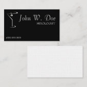 Mixology-Barkeeper-Geschäfts-Karten Visitenkarte (Vorne/Hinten)