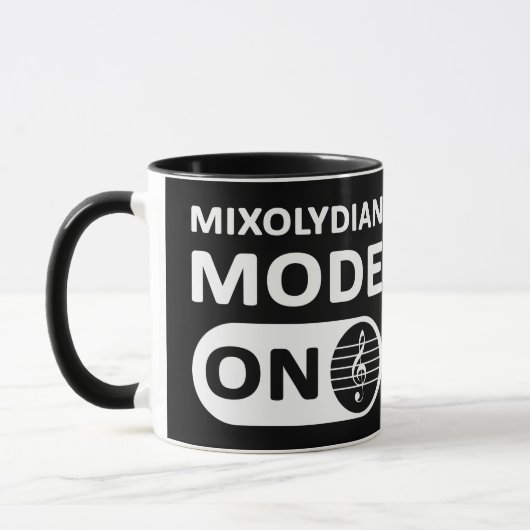 Mixolydischer Musikmodus Ein - Tasse (Links)
