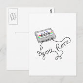 Mixtape - Du rockst Postkarte (Vorne/Hinten)