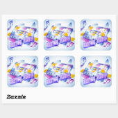 Mixtape Energy Quadratischer Aufkleber (Blatt)