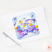 Mixtape Energy Quadratischer Aufkleber (Umschlag)