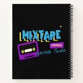 Mixtape-Erinnerungen Retro-Kassette Nostalgie Notizblock (Rückseite)