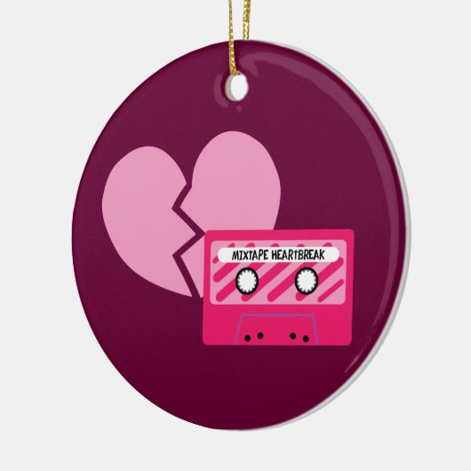MixTape Heartbreak Keramik Ornament (Links)