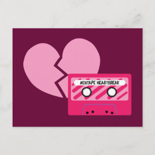MixTape Heartbreak Postkarte