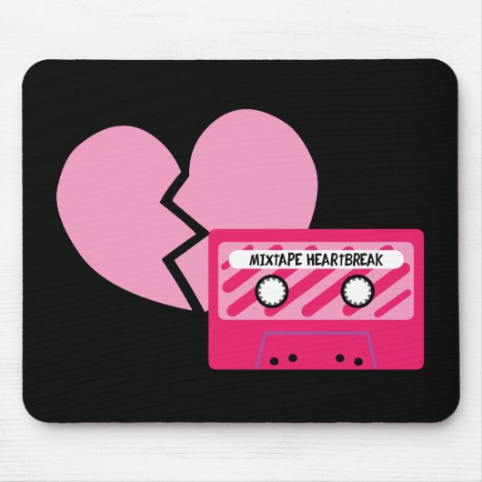 MixTape Herzschmerz Mousepad (Vorne)