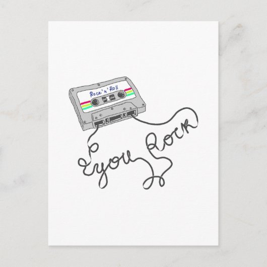 Mixtape - Ihr Rock Postkarte (Vorderseite)