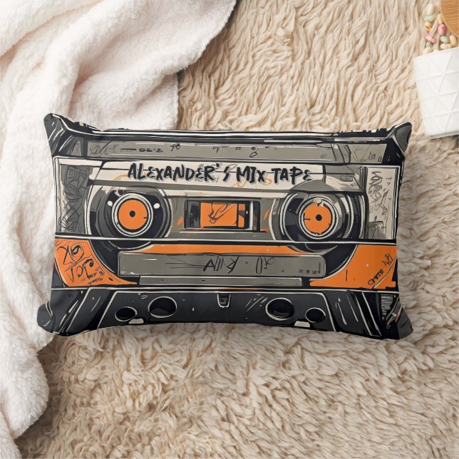 Mixtape Memories Lumbar Pillow Lendenkissen (Decke)