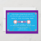 Mixtape New Wave Party der 80er Jahre Einladung (Rückseite)