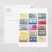 Mixtapes Grafik Postkarte (Vorne/Hinten)