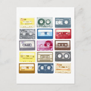 Mixtapes Grafik Postkarte