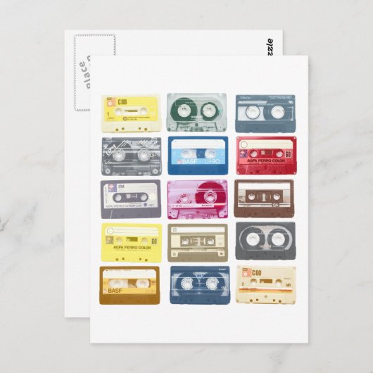 Mixtapes Graphic Postkarte (Vorne/Hinten)