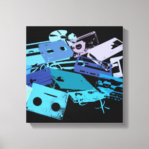 Mixtapes überzogene Canvas Leinwanddruck