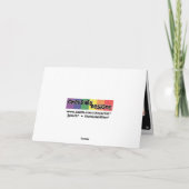 Mixtapezierungskarte Feiertagskarte (Rückseite)