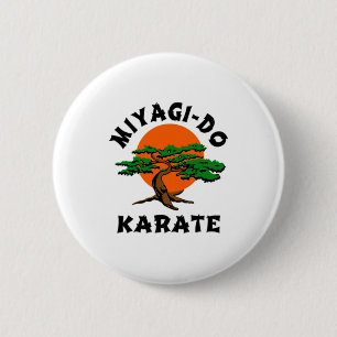 Miyagi Do Karate 21 T-Shirt  Button