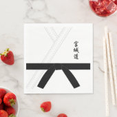 Miyagi Do Karate Black Belt Karate Serviette (Beispiel)