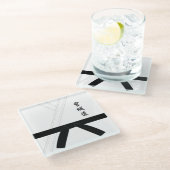 Miyagi Do Karate Glasuntersetzer (Schrägansicht)