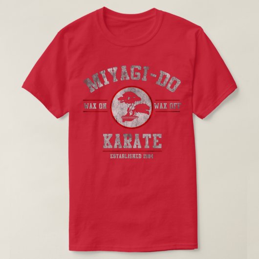 Miyagi Do Karate Kid Wax On Wax Off 5 T-Shirt (Design vorne)