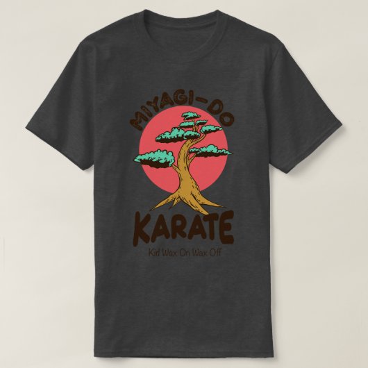 Miyagi Do Karate Kid Wax on Wax Off TShirt (Design vorne)