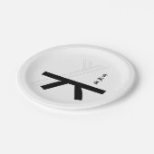 Miyagi tun Karate Pappteller (Schrägansicht)