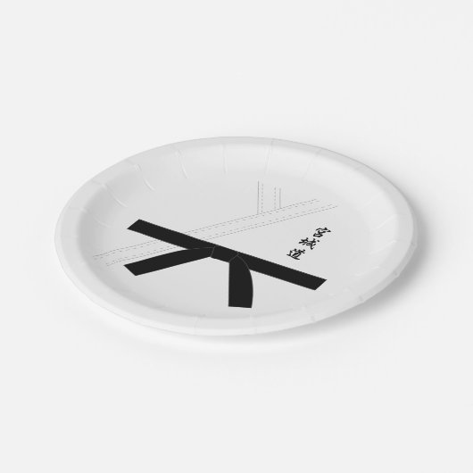 Miyagi tun Karate Pappteller (Schrägansicht)