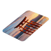 Miyajima Floating Torii Itsukushima Shrine Travel Magnet (Linke Seite)