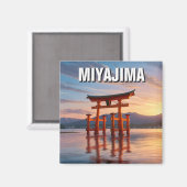Miyajima Floating Torii Itsukushima Shrine Travel Magnet (Vorderseite/Rückseite)