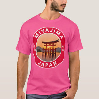 Miyajima Japan Round Emblem T-Shirt