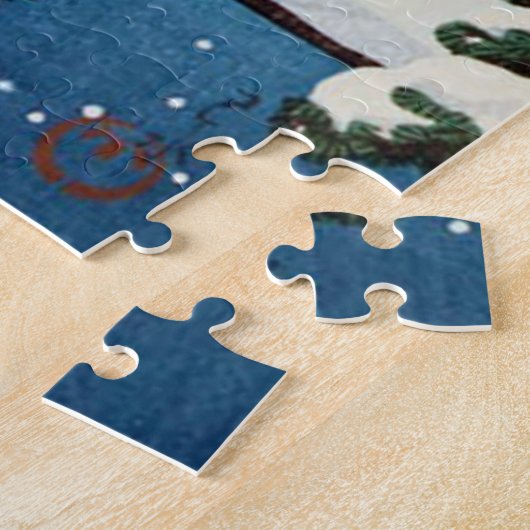 Miyajima Shrine in Snow, Hasui Kawase Puzzle (Seite)