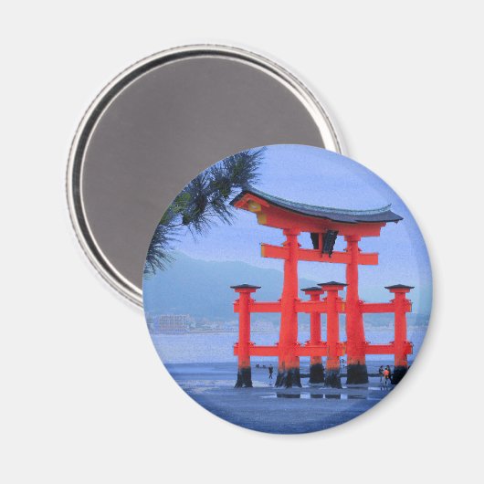 Miyajima Torii Gate Japan Magnet (Vorderseite/Rückseite)