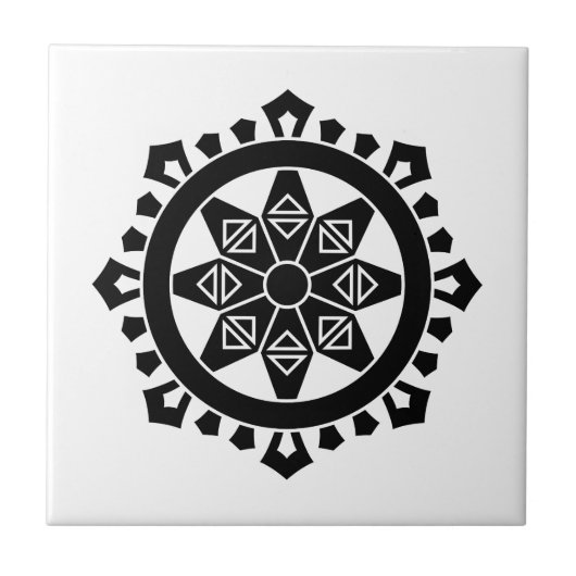 Miyake Dharma-Rad Fliese (Vorderseite)