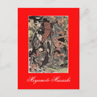 Miyamoto Musashi, c. 1800 Postkarte