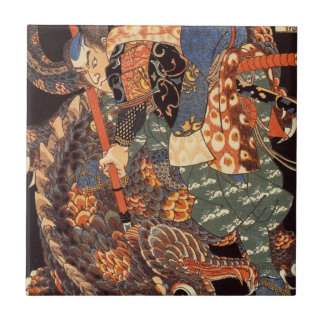 Miyamoto Musashi, das C. 1800's malt Fliese