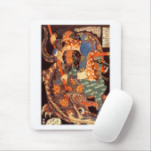 Miyamoto Musashi Kuniyoshi Japanisch Fine Art Mousepad (Mit Mouse)