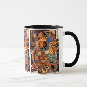 Miyamoto Musashi Kuniyoshi Japanisch Fine Art Tasse