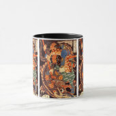 Miyamoto Musashi Kuniyoshi Japanisch Fine Art Tasse (Zentrum)