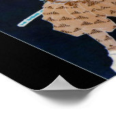 Miyamoto Musashi Malerei um die 1800er Jahre Poster (Ecke)