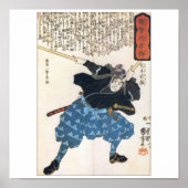 Miyamoto Musashi Painting c. 1800 Poster (Vorne)