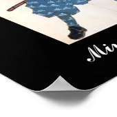 Miyamoto Musashi Painting c. 1800 Poster (Ecke)