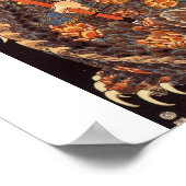 Miyamoto Musashi Painting c. 1800's Poster (Ecke)