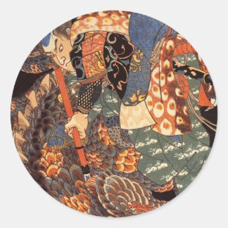 Miyamoto Musashi Runder Aufkleber