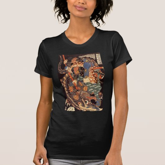 Miyamoto Musashi Tinten-Malerei T-Shirt (Vorderseite)