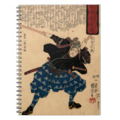 Miyamoto Musashi von Kuniyoshi Utagawa Notizblock (Vorderseite)
