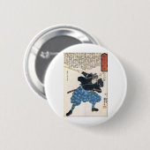 Miyamoto Musashi zwei Schwerter Button (Vorne & Hinten)