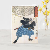 Miyamoto Musashi Zwei Schwerter Karte (Gelbe Blume)