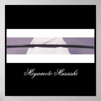 Miyamoto Musashis Holzschwert Poster