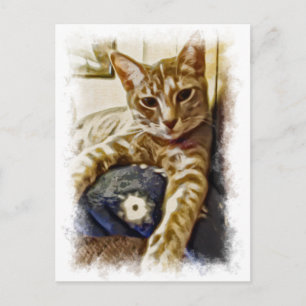 Miyu Cat Art Postkarte
